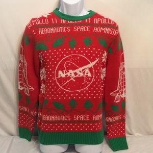 NASA ugly Christmas Sweater Apollo 11
